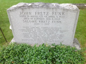 John Funk's headstone