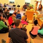 Children's time during the service