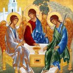 The icon: Hospitality of Abraham